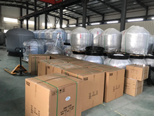 泳池溫泉設計公司工廠包裝現場